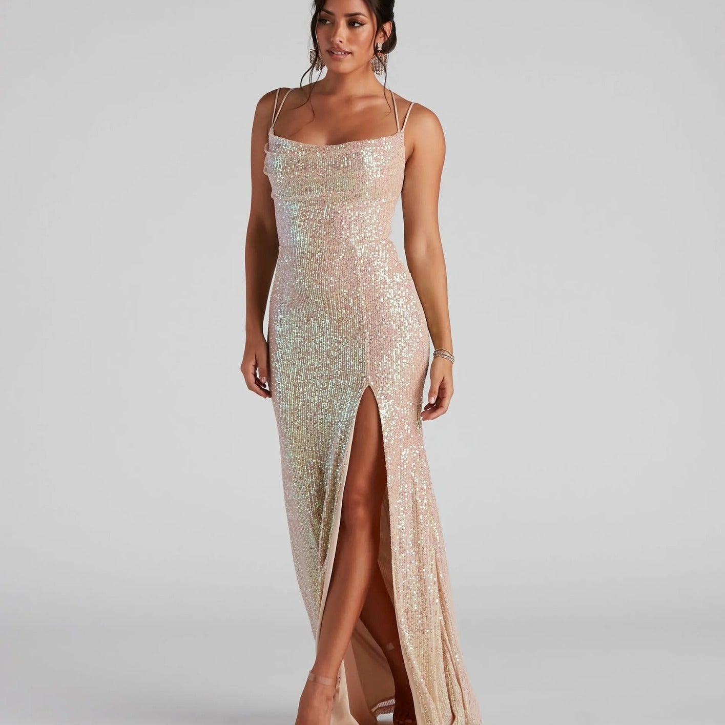Women's sequined dress sexy