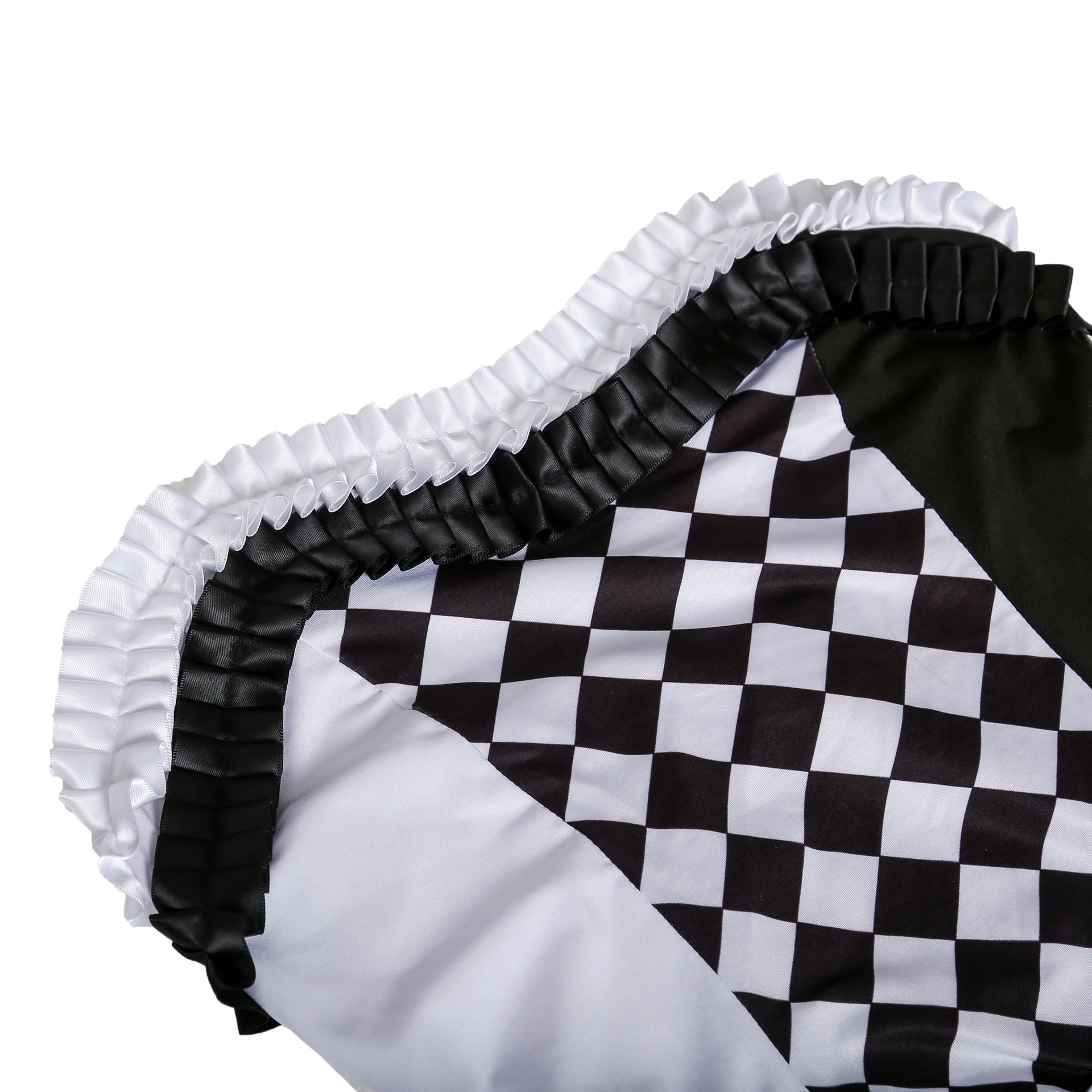 Harlequin Jester Costume Set - Diamond Corset with Bells