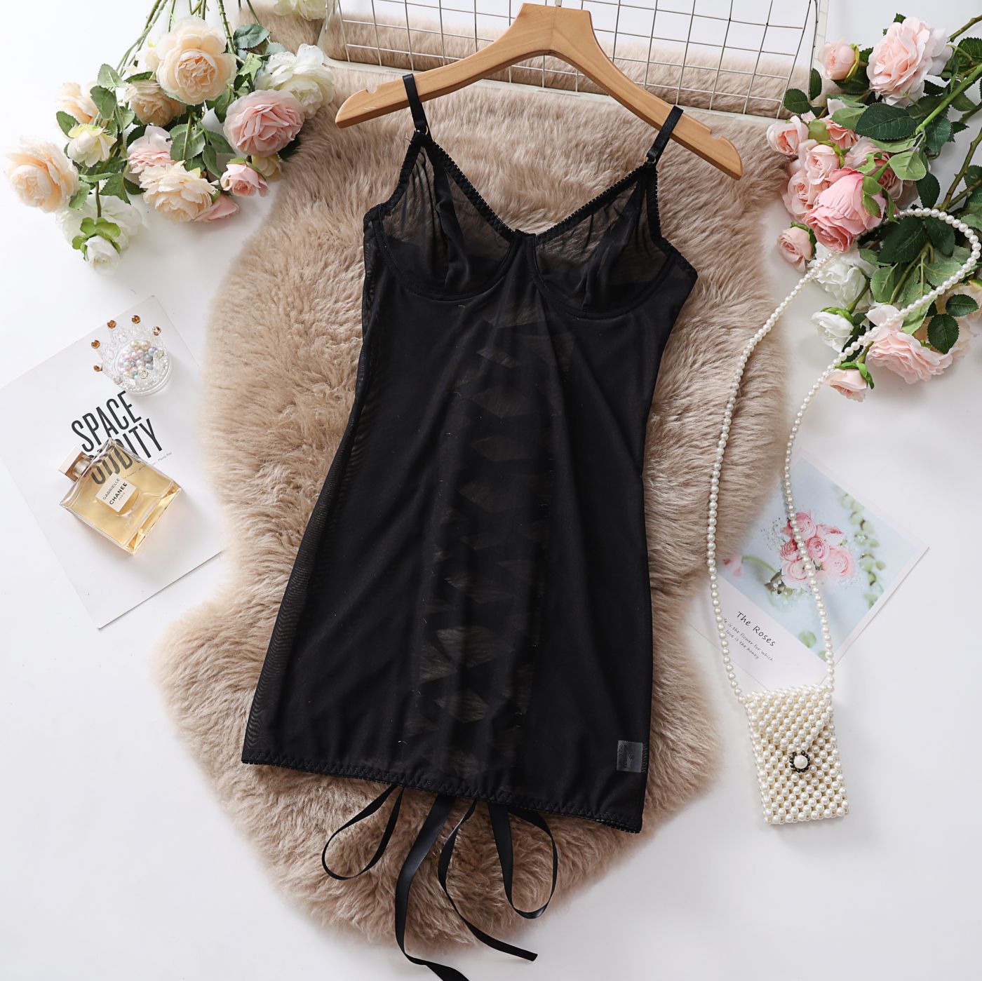 Mesh Lace Lingerie Bodysuit - Strapless Sheer - Fashions Envy