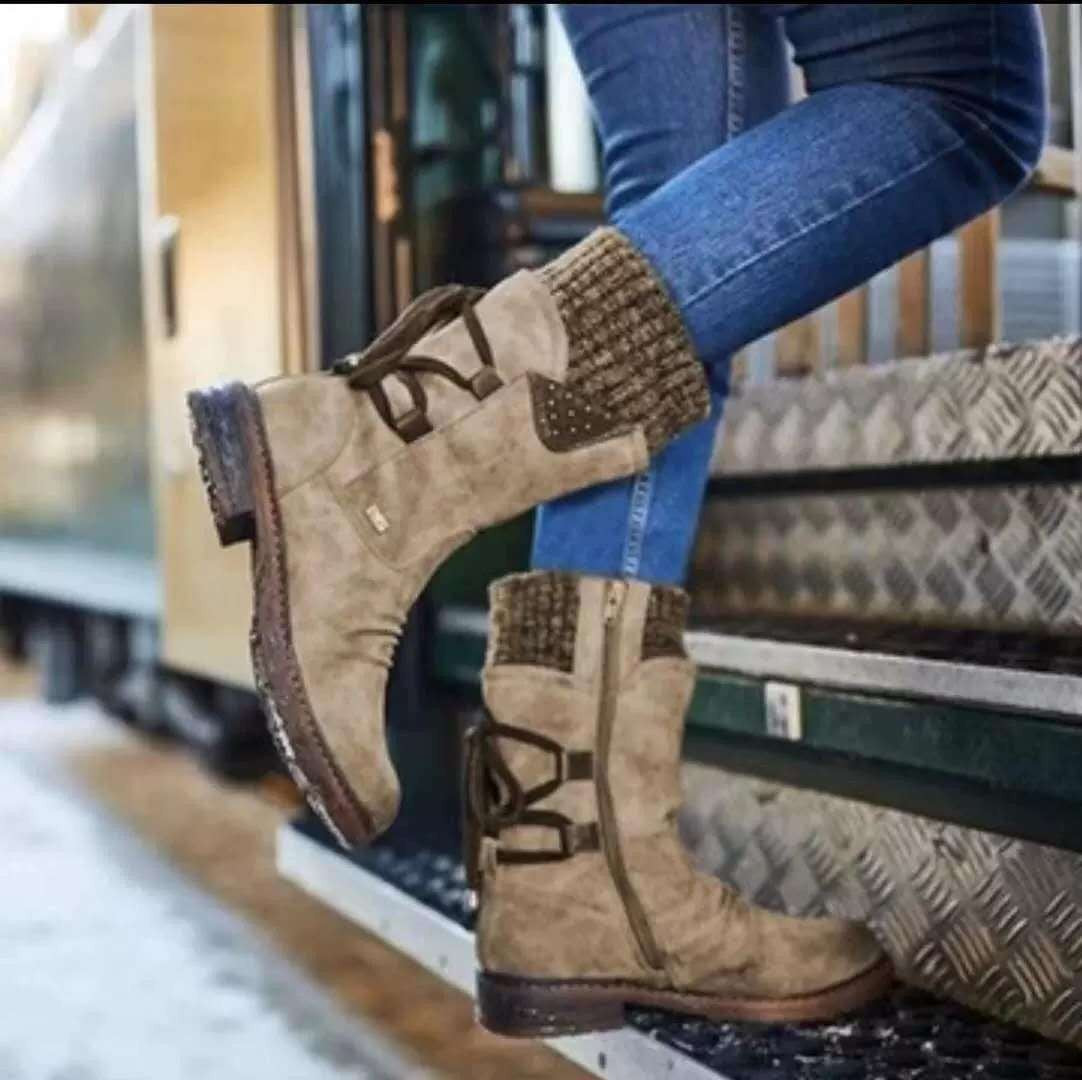 Martin Boots - Square Heel Ankle Boots