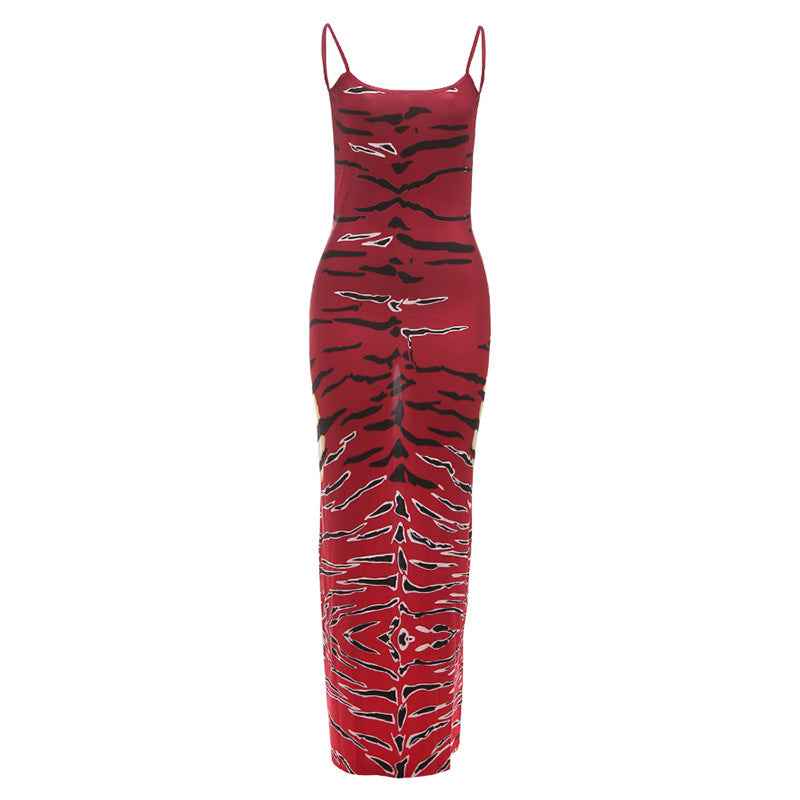 Sexy Backless Bodycon Dress - Sleeveless Low Neck