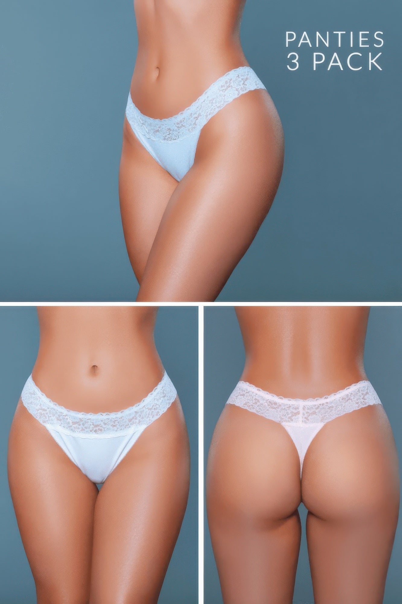 Devon Thong 3 Pack - Soft Low Rise - Fashions Envy
