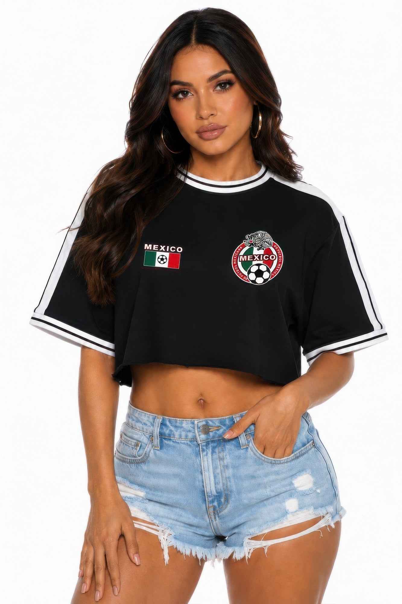 Short Sleeve Cotton Mexico Print Shirt