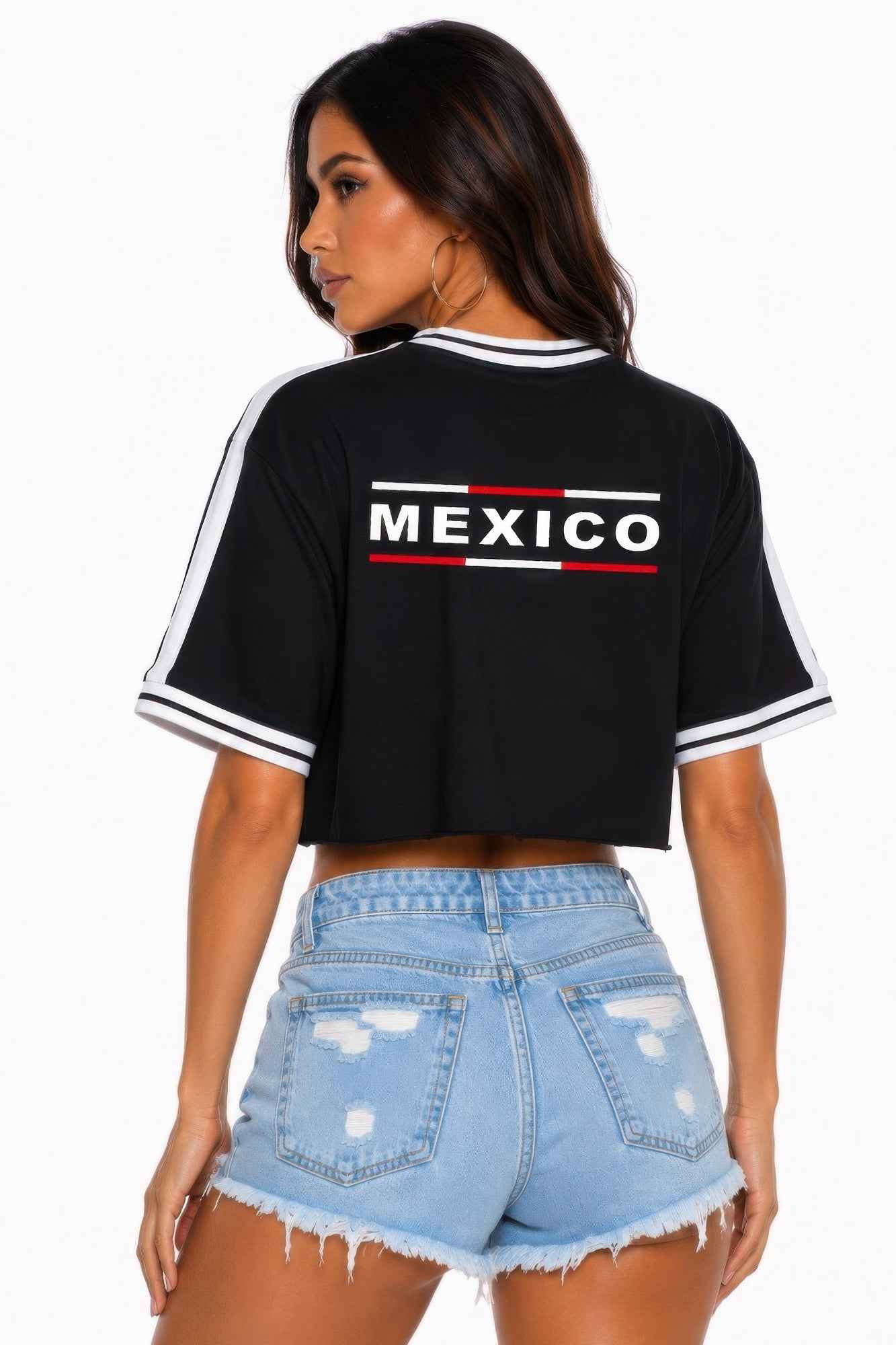 Short Sleeve Cotton Mexico Print Shirt