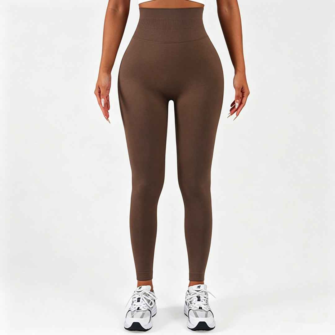 High Waist Scrunch Butt Leggings - Tummy Control Seamless Full Length