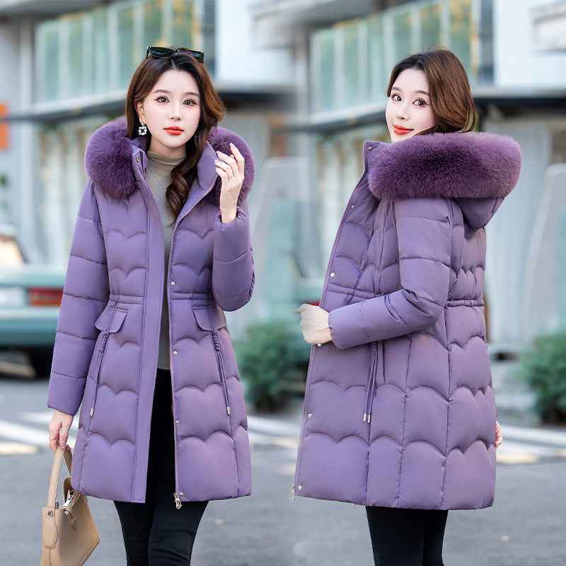 Fashionable Youth-boosting Cotton-padded Coat For Middle-aged Moms