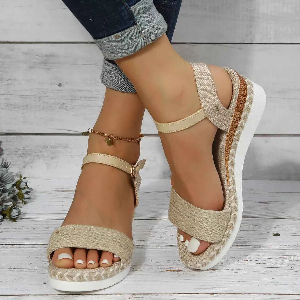 Open Toe Wedge Sandals