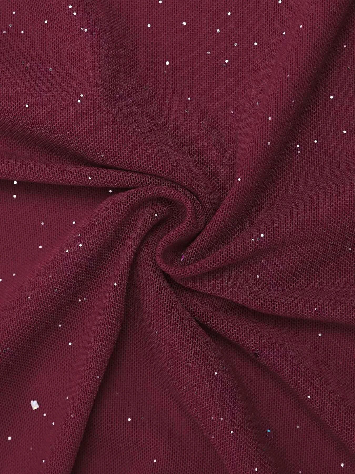 Glitter Off-Shoulder Maxi Dress