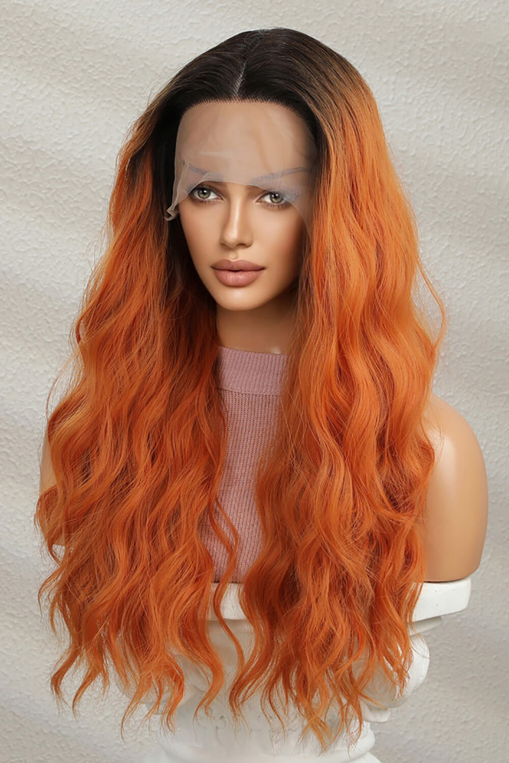 13*2" Lace Front Wigs Synthetic Long Wave 24" 150% Density - Fashions Envy