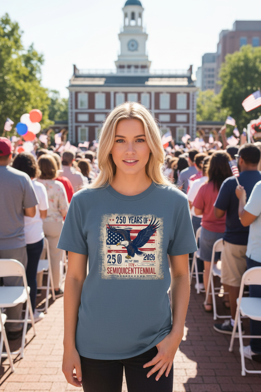 250th Anniversary T-Shirt - Comfort Colors Semiquincentennial - Fashions Envy