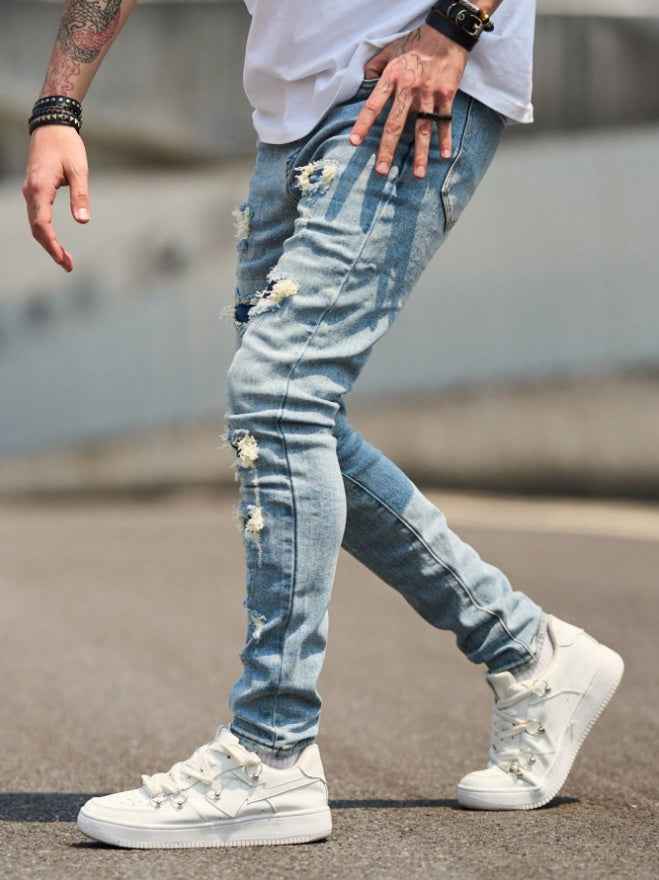 Slim-fit Stretch Straight-leg Pants