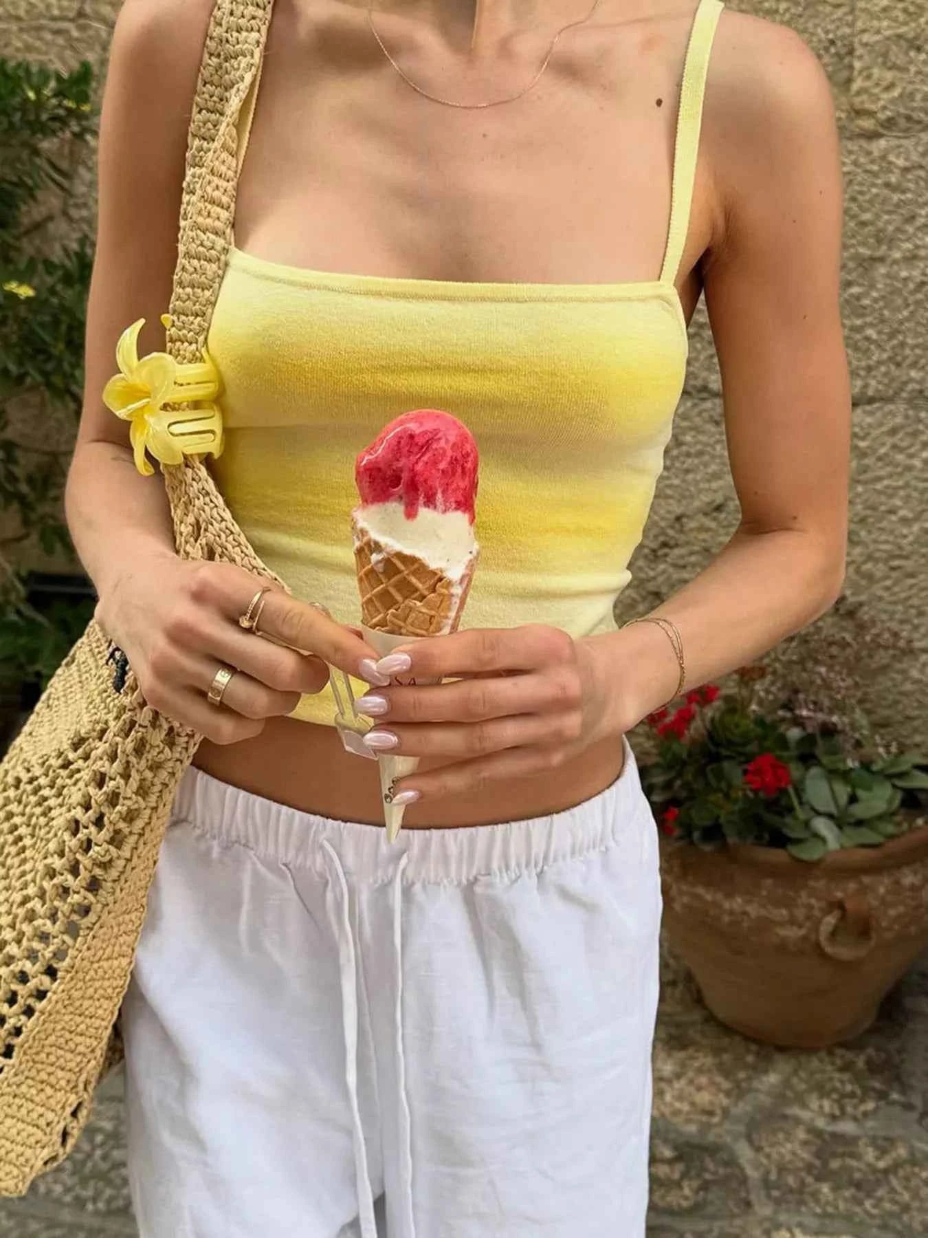 Gradient Adjustable Straps Cami