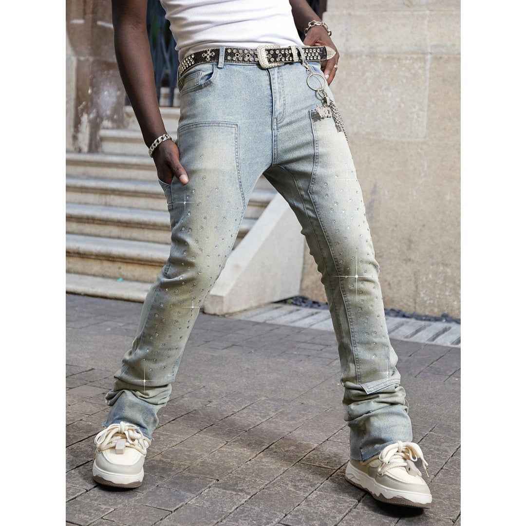 Stretchy Slim Straight Pants