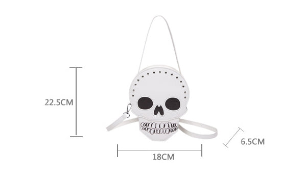 Skull Bag - Halloween Crossbody Shoulder Purse
