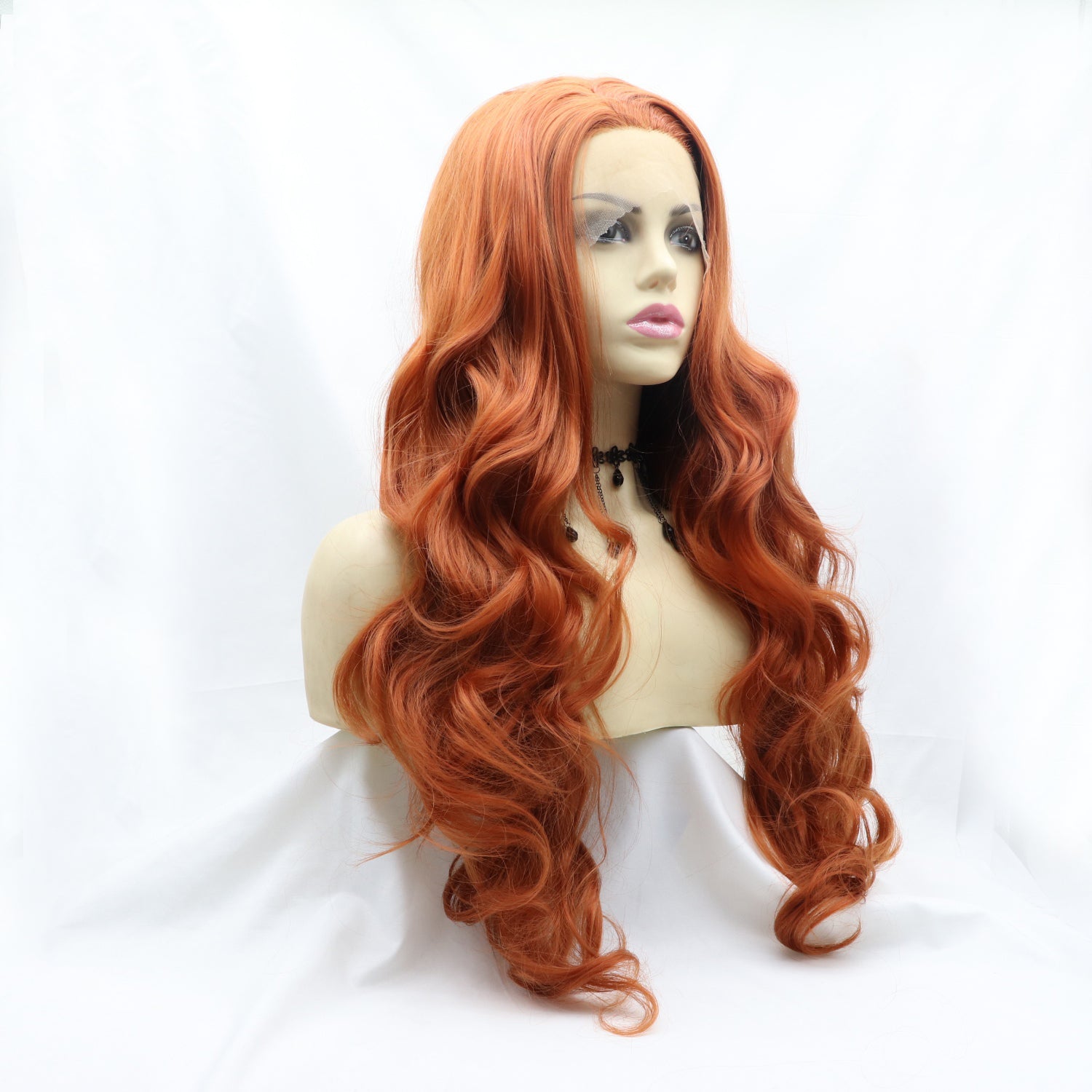 13*3" Lace Front Wigs Synthetic Long Wavy 24" 130% Density - Fashions Envy