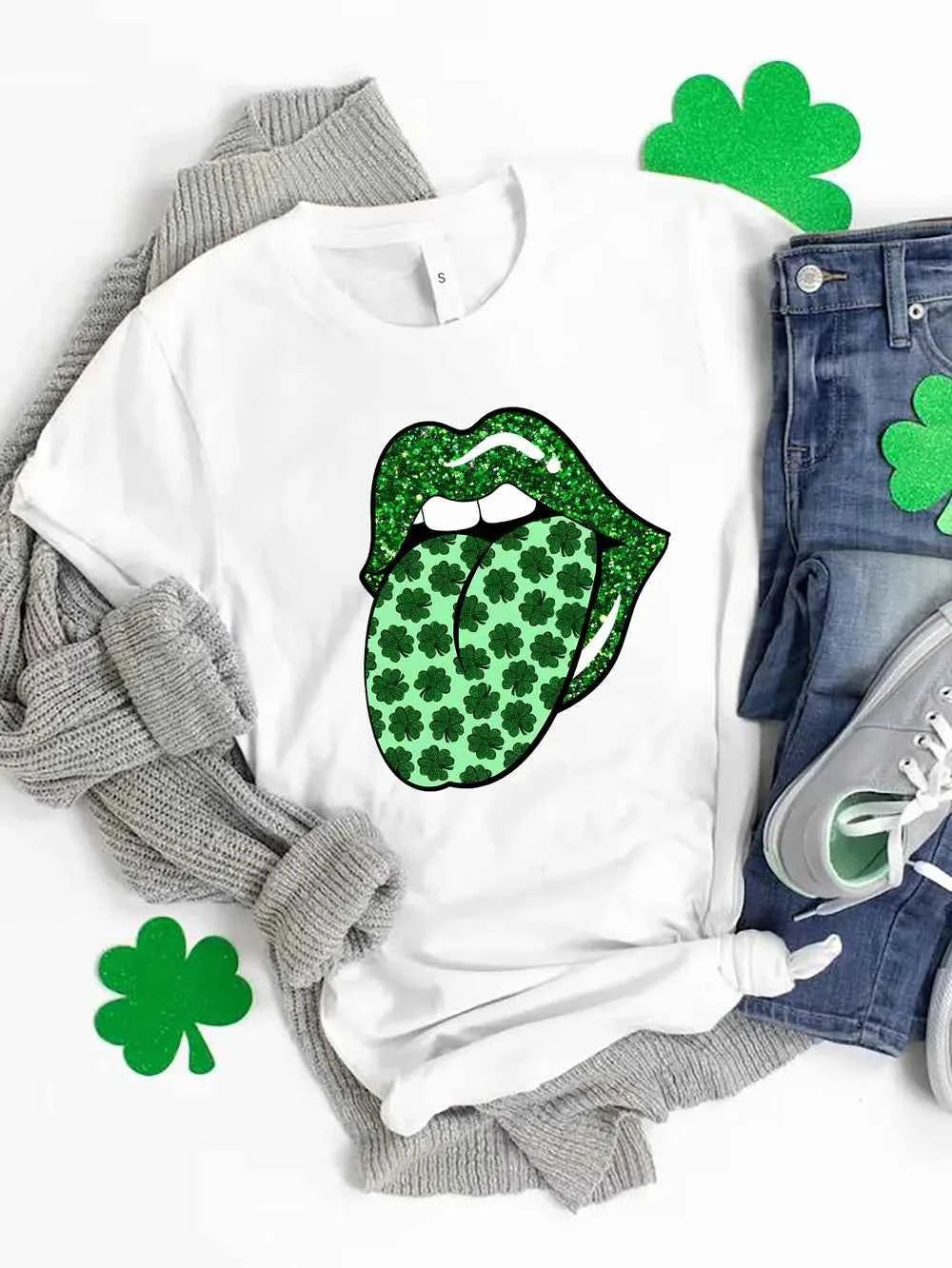 Saint Patrick's Day T-Shirt - Round Neck Graphic Tee