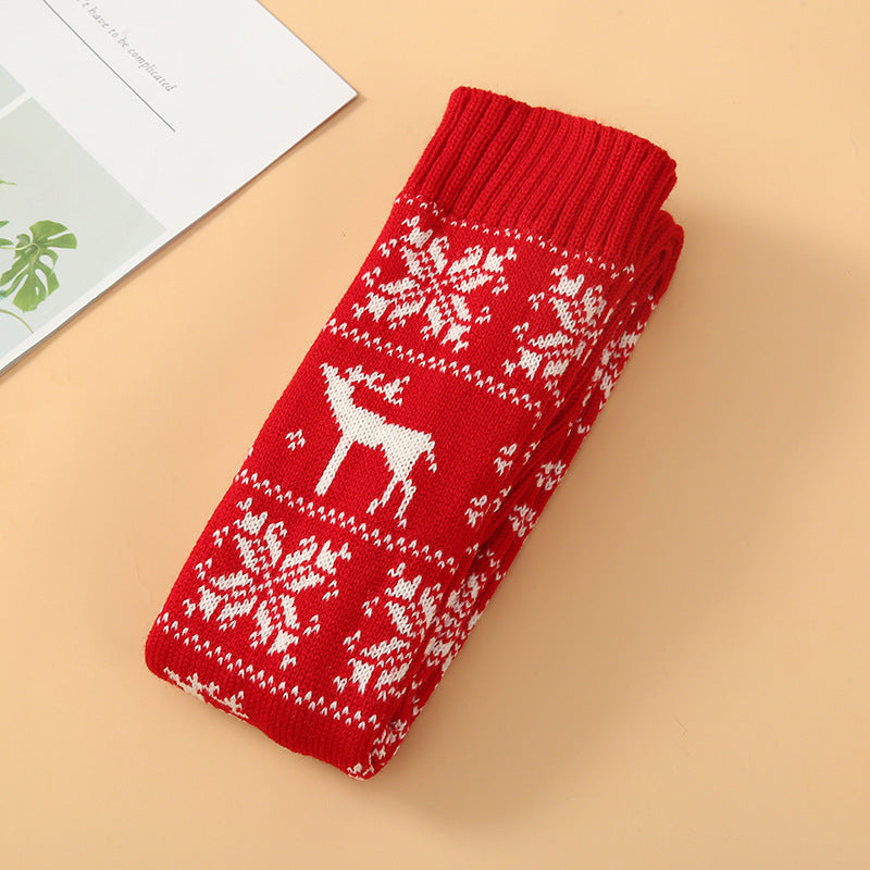 Christmas Knitted Socks - Over The Knee Long Stockings