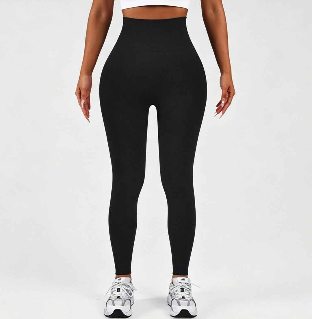 High Waist Scrunch Butt Leggings - Tummy Control Seamless Full Length