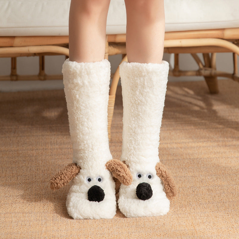 Plush Dog Socks - Non-Slip Cozy Floor Socks