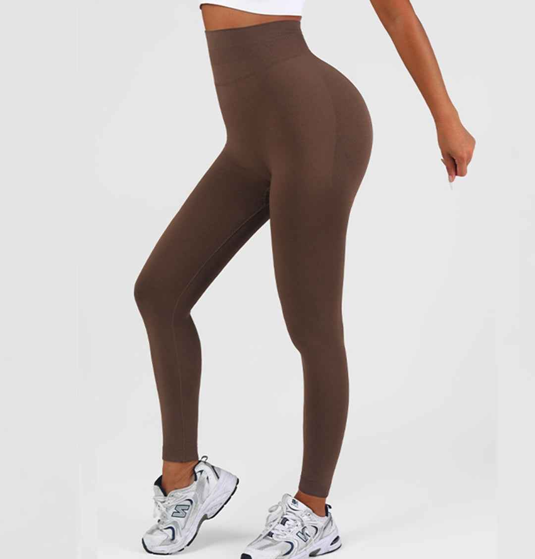High Waist Scrunch Butt Leggings - Tummy Control Seamless Full Length
