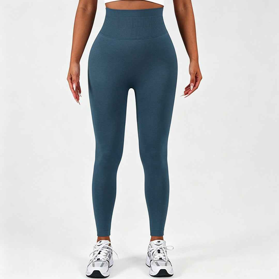 High Waist Scrunch Butt Leggings - Tummy Control Seamless Full Length