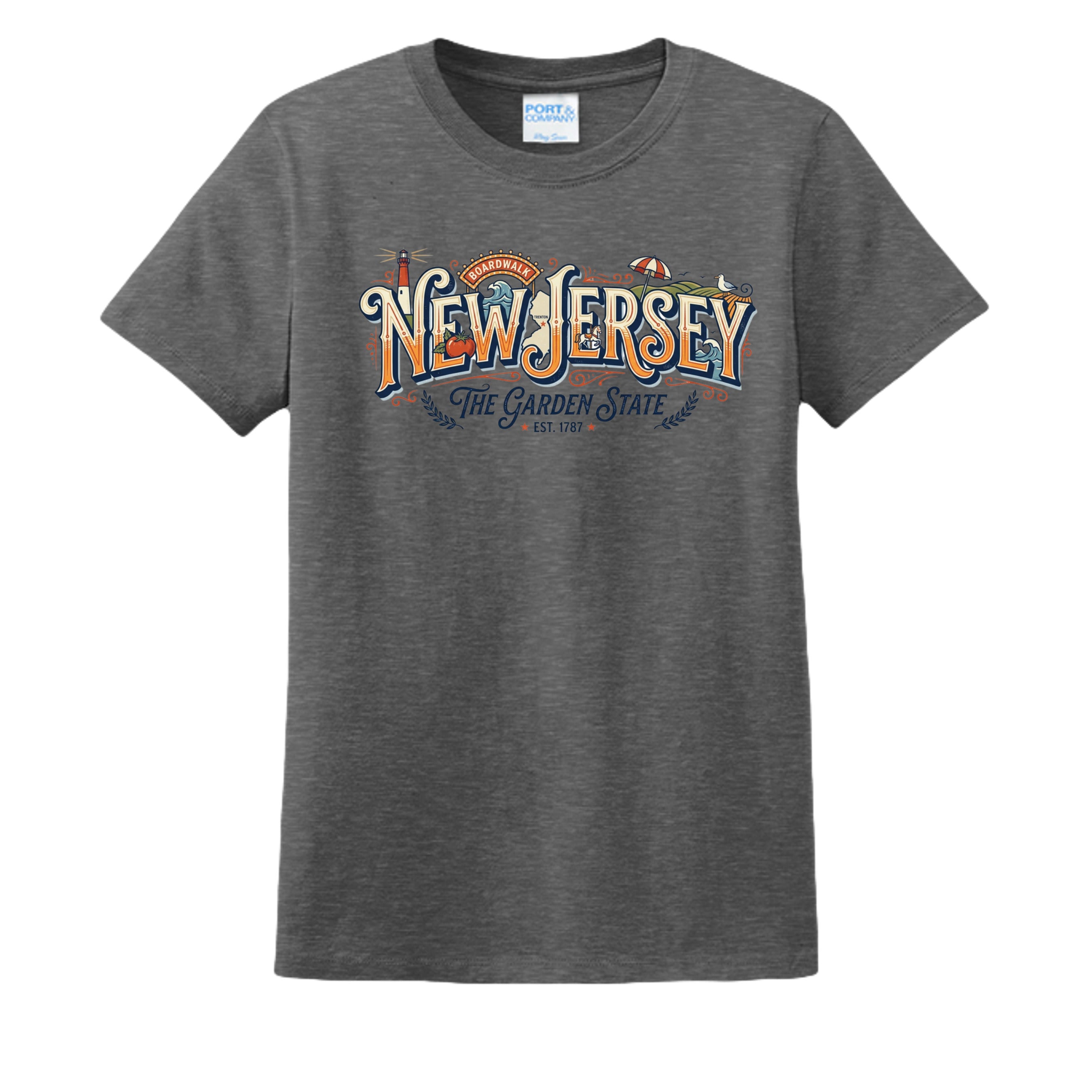 Dark Heather Grey - LPC54 - FRONT