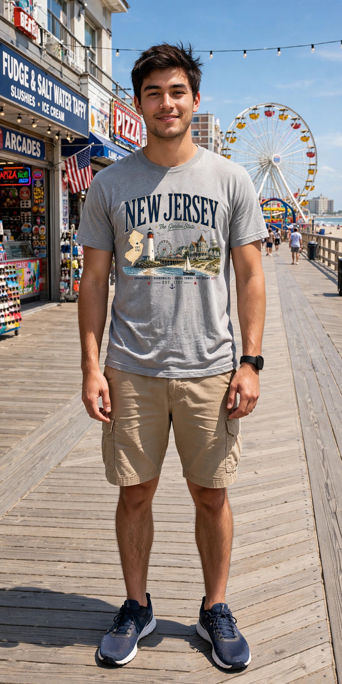 New Jersey The Garden State - Port & Co ™ Easy Cotton Tee