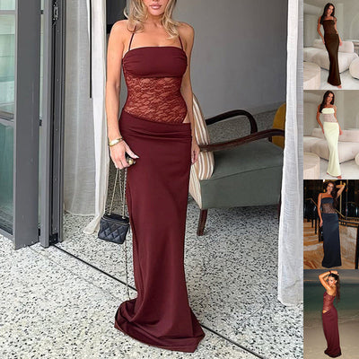 Sweetheart Neck A-Line Midi Dress - Effortlessly Stylish