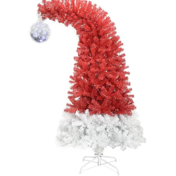 Santa Hat Christmas Tree - 6 FT Pre-Lit Artificial Fir
