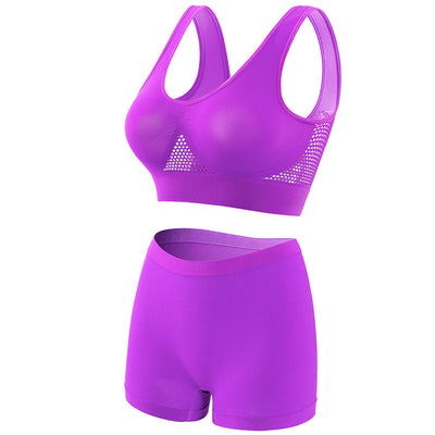 Plus Size Lingerie for Women - Seamless Sports Bra Set