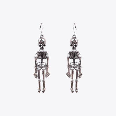 Skeleton Alloy Earrings - Fashions Envy