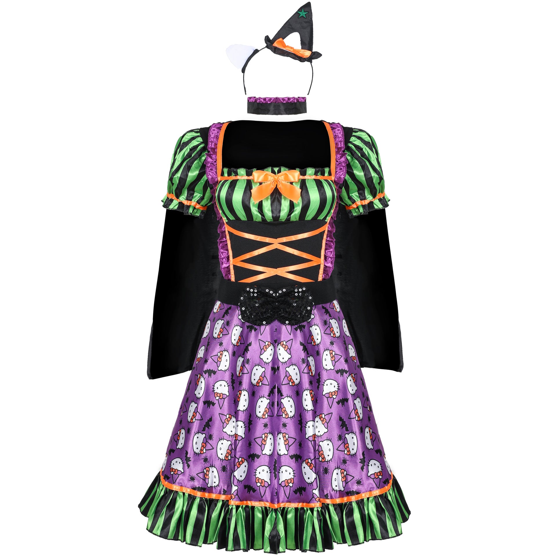Holiday Costume Cosplay Circus Clown Outfit for Women, Stage Performance Costume Halloween Costume