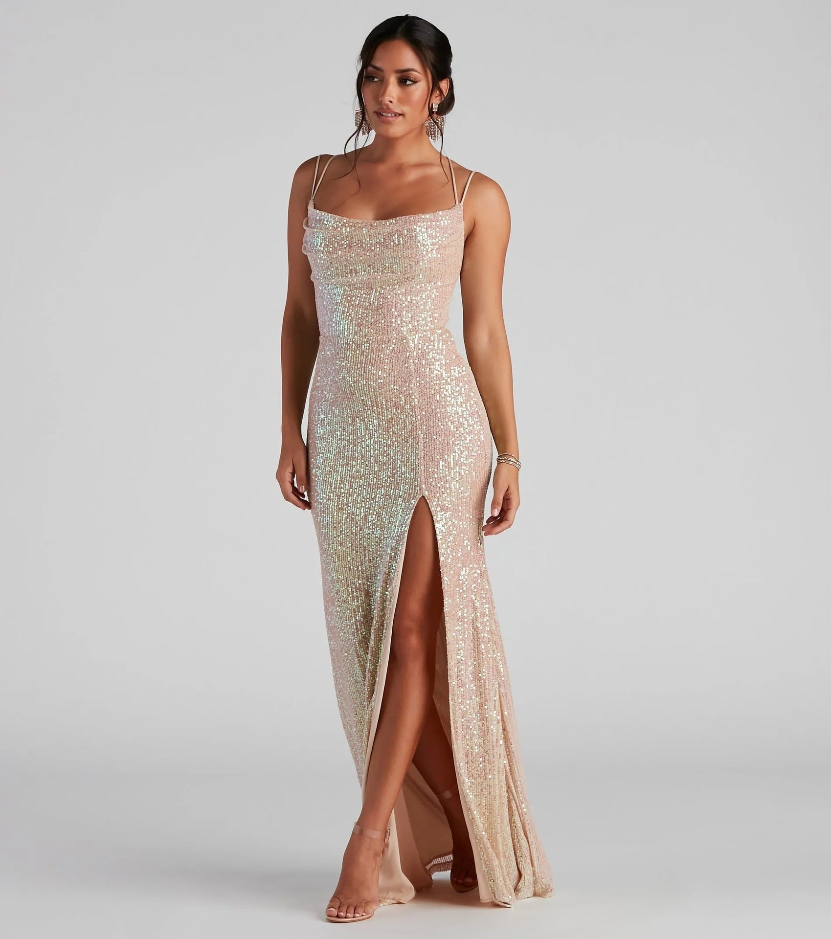 Women's sequined dress sexy