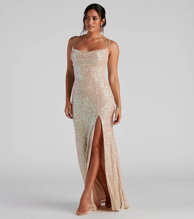 Women's sequined dress sexy