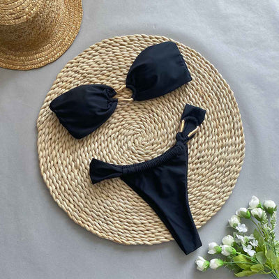 Sexy Bikini Strapless Two-Piece Women's Swimsuit