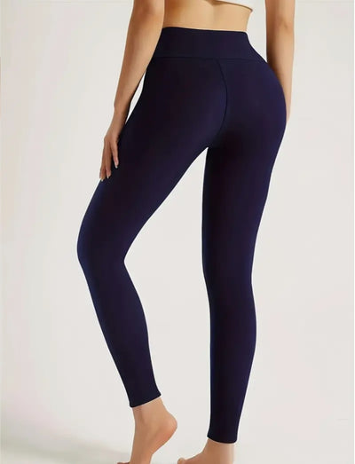 High-Waisted Thermal Leggings - Soft Lining for Cold Days