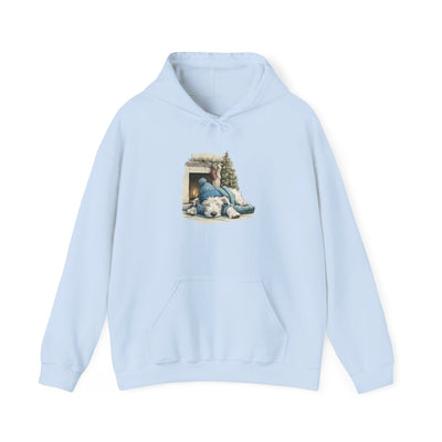 Fireplace Pup Hoodie - Cozy Christmas Dog Sweatshirt
