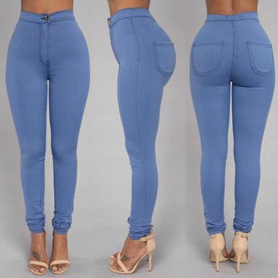 Women's Tight Legging Style Thin Waist Stretch Pencil Pants