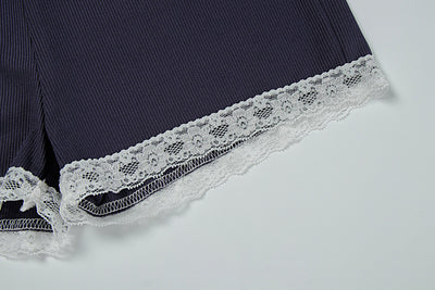 Lace Cami Set - Shorts Two-Piece Outfit