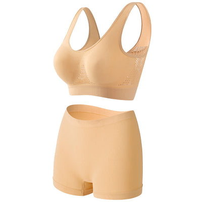 Plus Size Lingerie for Women - Seamless Sports Bra Set