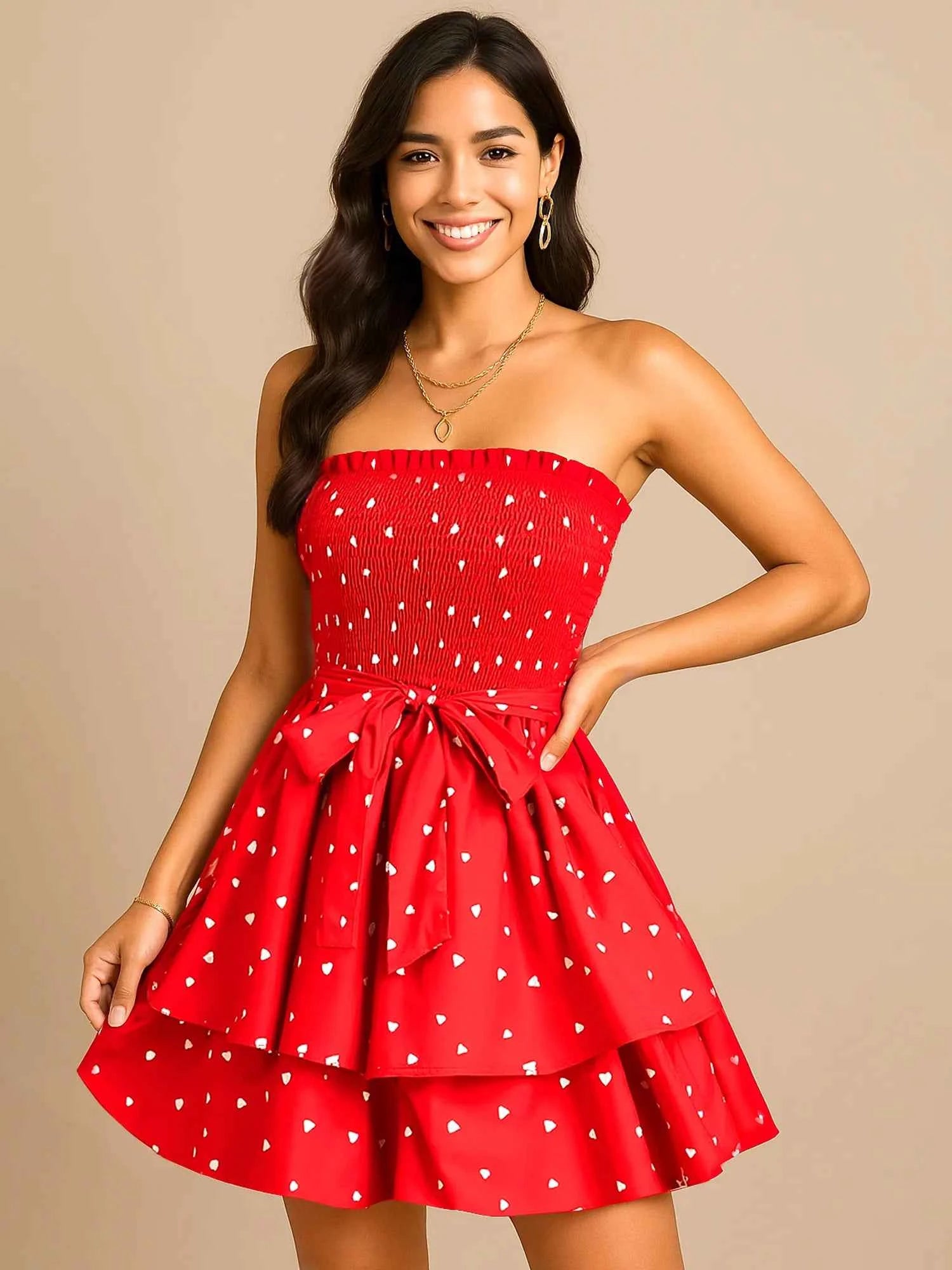 Red Summer Mini Dress