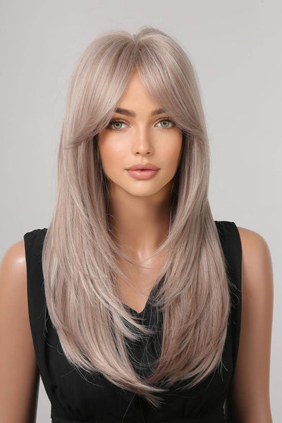 13*1" Full-Machine Wigs Synthetic Long Straight 22" - Fashions Envy