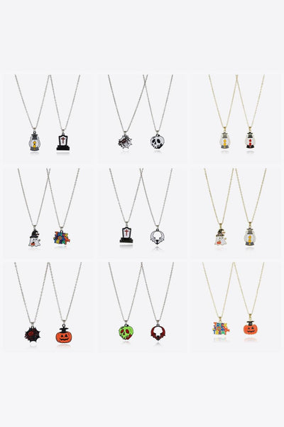 Two-Piece Halloween Theme Necklace Set - Fashions Envy