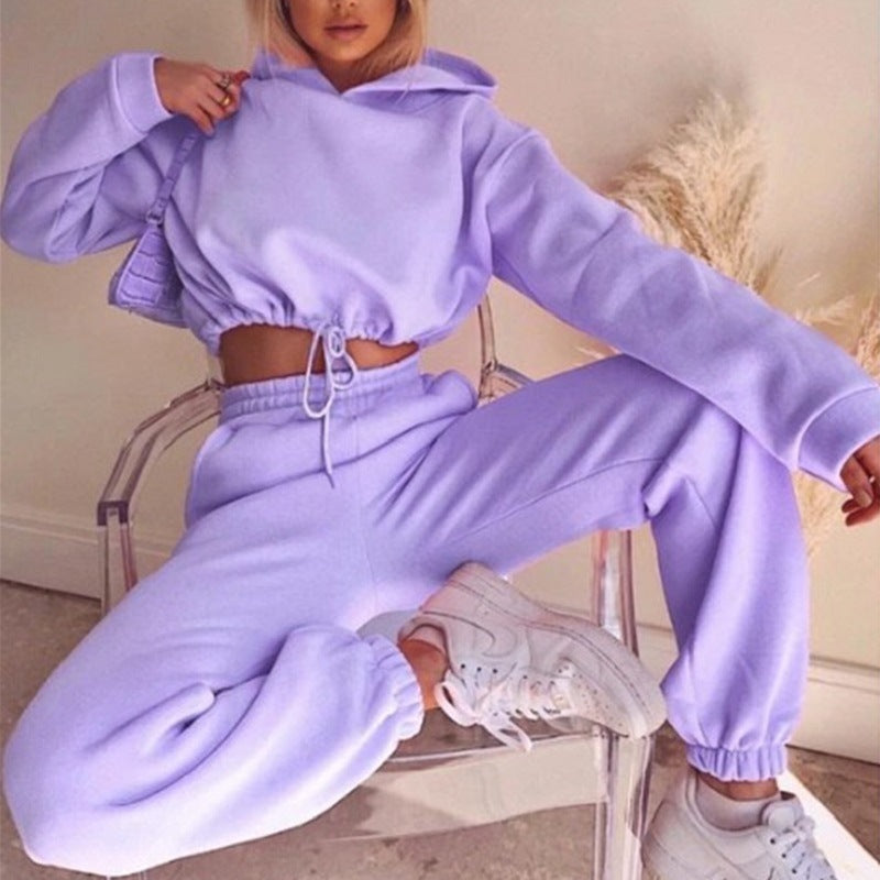 2 Piece Sweatsuit - Women's Hoodie & Joggers Tracksuit - Fashions Envy