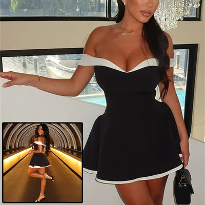 Y2K Trend Patchwork Summer Mini Dress