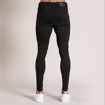 Men's Stretch Skinny Jeans - Mid Rise and Zipper Fly