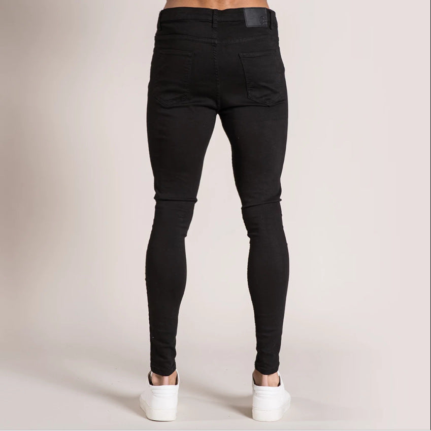 Men's Stretch Skinny Jeans - Mid Rise and Zipper Fly