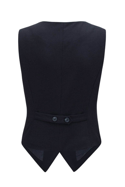 Pocketed Button Up Vest - Fashions Envy