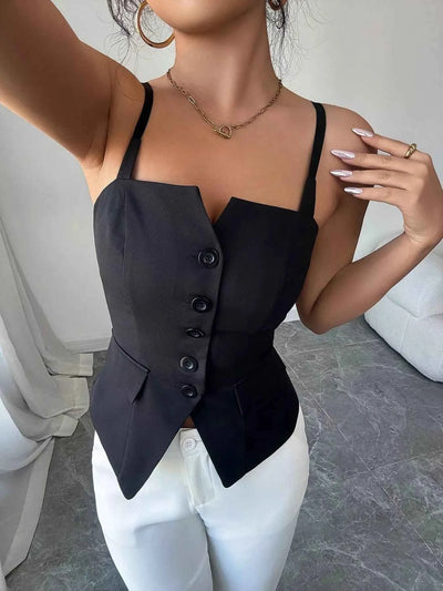 Button-Front Cami Top