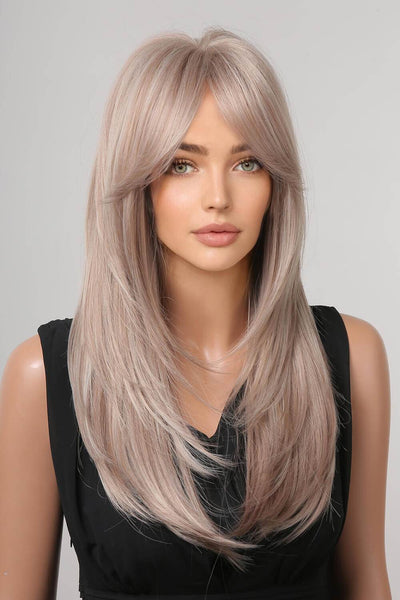 13*1" Full-Machine Wigs Synthetic Long Straight 22" - Fashions Envy